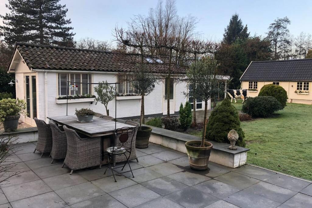 Tiny House In Tuin Van De Statige Villa Mariahof Dordrecht Eksteriør bilde