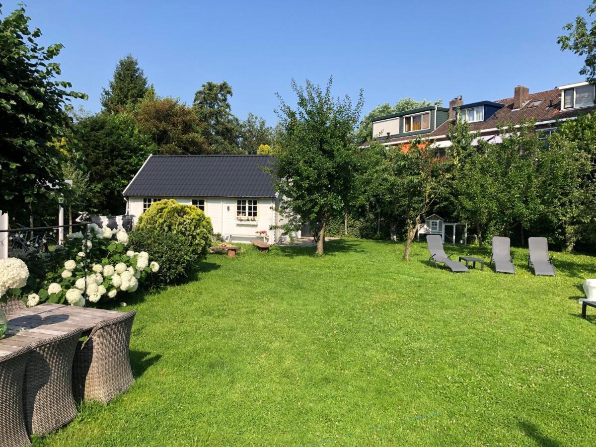 Tiny House In Tuin Van De Statige Villa Mariahof Dordrecht Eksteriør bilde